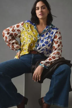 The Paz Buttondown Shirt By Maeve -Fashion Clothing Shop 4110652010025 702 c