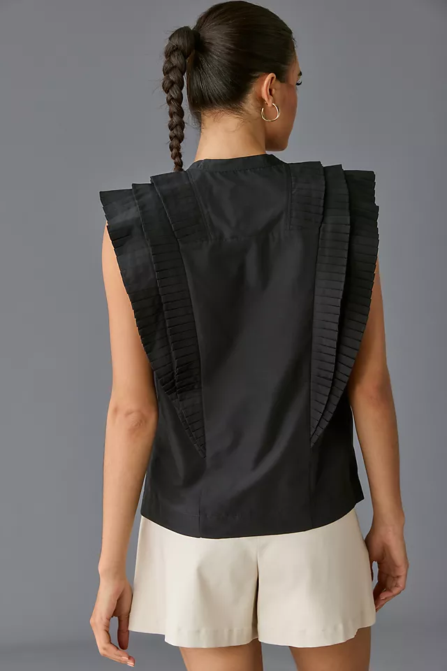 Maeve Sleeveless Ruffled Blouse 4 Maeve Sleeveless Ruffled Blouse - Image 2