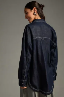 Pilcro Oversized Denim Shirt -Fashion Clothing Shop 4110916210255 091 b2
