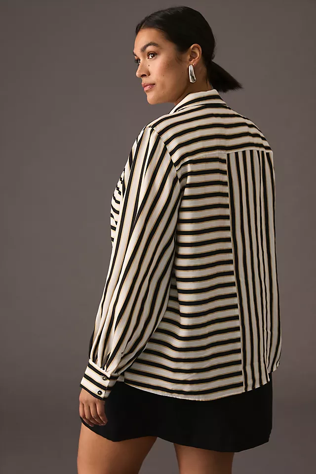Maeve Silky Striped Buttondown 11 Maeve Silky Striped Buttondown - Image 9