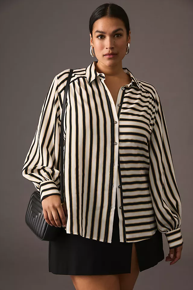 Maeve Silky Striped Buttondown 12 Maeve Silky Striped Buttondown - Image 10