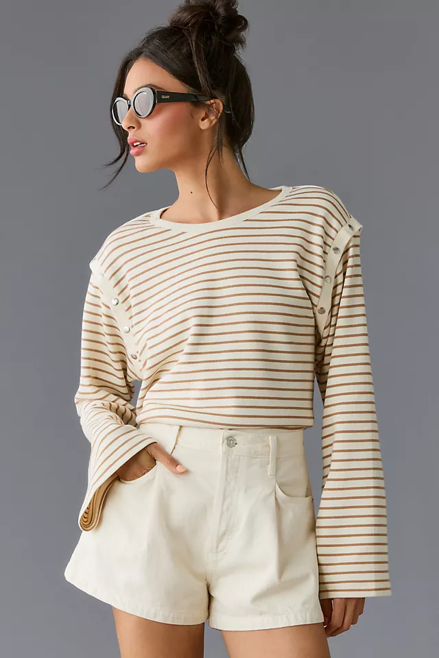 Maeve Slouchy Striped Long-Sleeve Tee 3 Maeve Slouchy Striped Long-Sleeve Tee