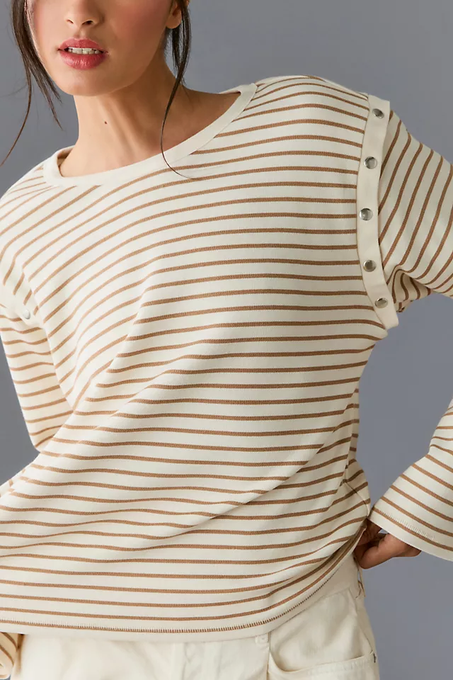 Maeve Slouchy Striped Long-Sleeve Tee 5 Maeve Slouchy Striped Long-Sleeve Tee - Image 3