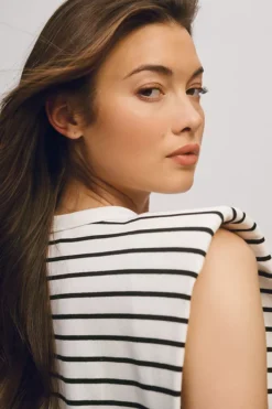 Maeve Boxy Muscle Tee -Fashion Clothing Shop 4112634430005 018 b2