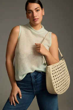 By Anthropologie Mock-Neck Cashmere Sweater Tank -Fashion Clothing Shop 4113086690120 102 c