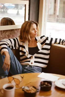 Maeve Polo Cardigan Sweater