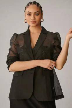 DOLAN Sheer Blazer -Fashion Clothing Shop 4115212060035 001 c