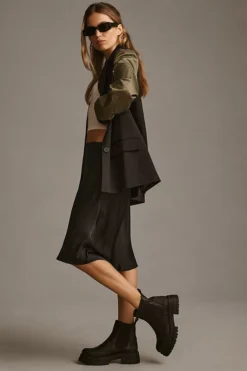 DOLAN Utility Mixed Fabric Blazer -Fashion Clothing Shop 4115212060046 001 b3