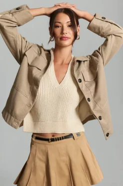 Maeve Knit Trucker Jacket