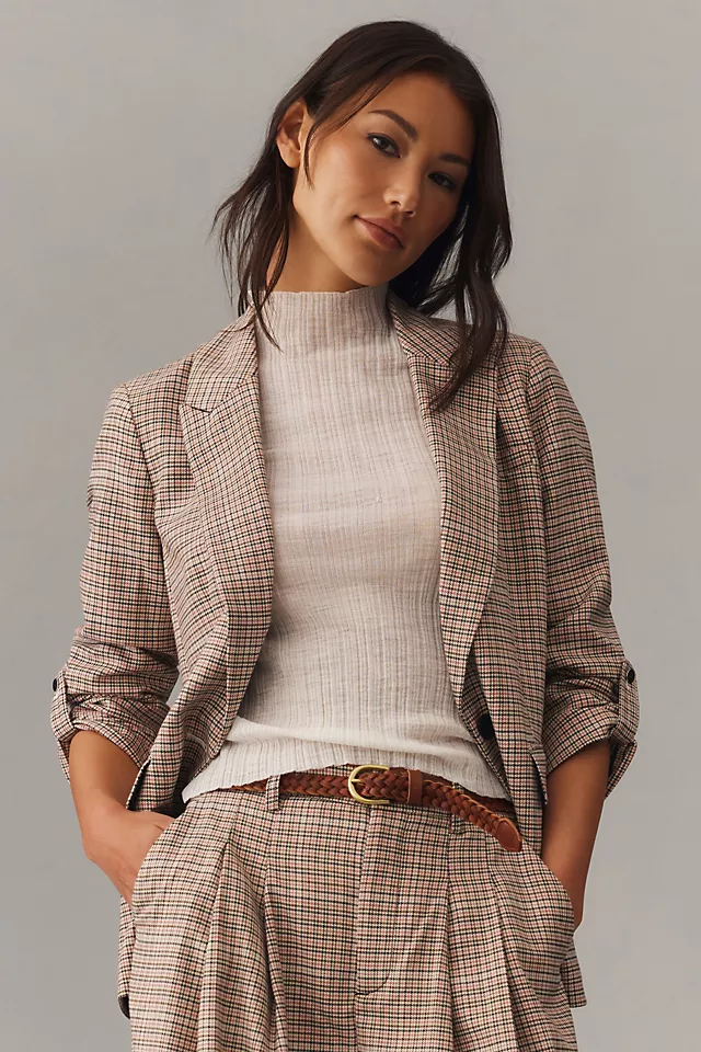 Maeve Roll-Sleeve Blazer 3 Maeve Roll-Sleeve Blazer