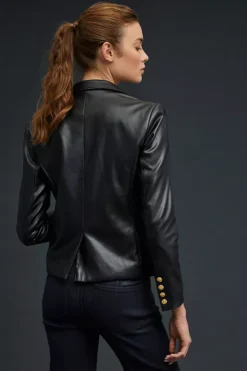 By Anthropologie Nico Faux Leather Blazer -Fashion Clothing Shop 4115688110003 001 b3