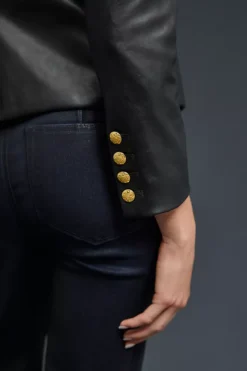 By Anthropologie Nico Faux Leather Blazer -Fashion Clothing Shop 4115688110003 001 b5