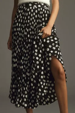 Maeve Silky Pleated Skirt 9 Maeve Silky Pleated Skirt -Fashion Clothing Shop 4120370060056 018 b4