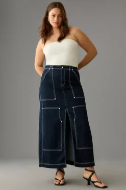 Pilcro Carpenter Maxi Skirt -Fashion Clothing Shop 4120370060091 091 c