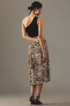 The Lille Side-Slit Midi Skirt By Maeve -Fashion Clothing Shop 4120647160021 020 b3