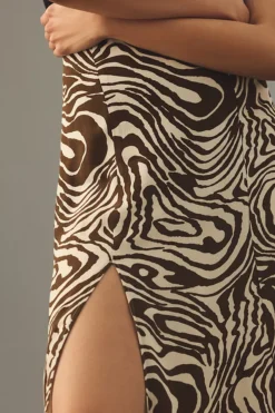 The Lille Side-Slit Midi Skirt By Maeve -Fashion Clothing Shop 4120647160021 020 b4