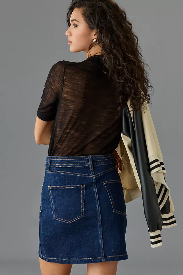 Pilcro Polished Denim Mini Skirt 6 Pilcro Polished Denim Mini Skirt - Image 4