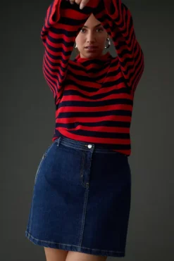 Pilcro Polished Denim Mini Skirt 14 Pilcro Polished Denim Mini Skirt -Fashion Clothing Shop 4120900970018 091 c