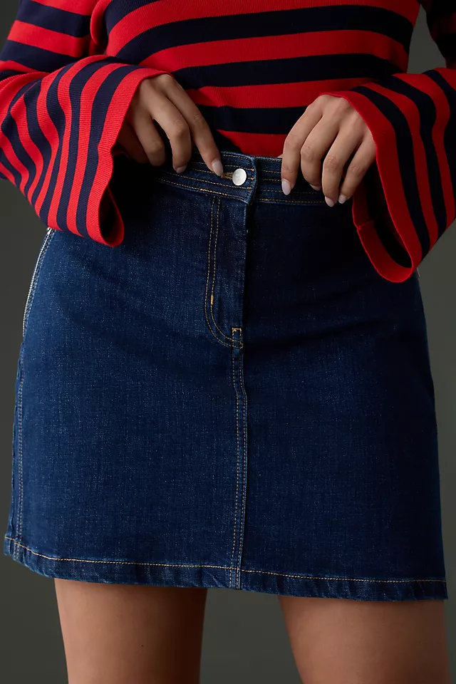 Pilcro Polished Denim Mini Skirt 8 Pilcro Polished Denim Mini Skirt - Image 6