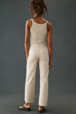 AG Jeans AG Saige High-Rise Wide-Leg Crop Jeans -Fashion Clothing Shop 4122011330326 011 b4