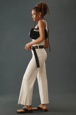 AG Jeans AG Saige High-Rise Wide-Leg Crop Jeans -Fashion Clothing Shop 4122011330326 011 b5