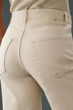 AG Jeans AG Saige High-Rise Wide-Leg Crop Jeans -Fashion Clothing Shop 4122011330326 011 b6