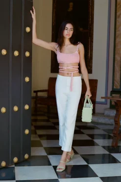 Paige Nellie Mid-Rise Cropped Culottes