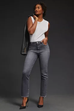 Paige Cindy High-Rise Straight Jeans -Fashion Clothing Shop 4122057270457 003 b14