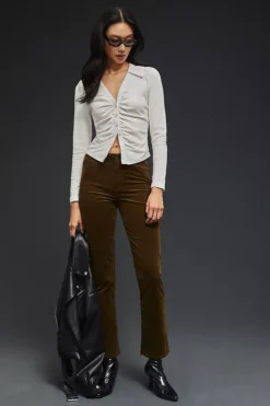 Paige Cindy Straight Corduroy Pants