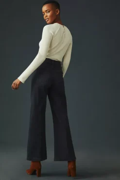 Paige Anessa High-Rise Wide-Leg Crop Jeans 11 Paige Anessa High-Rise Wide-Leg Crop Jeans -Fashion Clothing Shop 4122057270554 001 b5