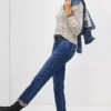 Paige Brigitte Mid-Rise Slim Boyfriend Jeans -Fashion Clothing Shop 4122057270593 091 b