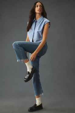 Citizens Of Humanity Isola Mid-Rise Crop Bootcut Jeans -Fashion Clothing Shop 4122225550679 093 b4