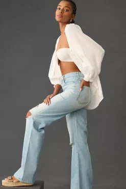 MOTHER The Maven Heel High-Rise Wide-Leg Jeans -Fashion Clothing Shop 4122261180620 092 b4