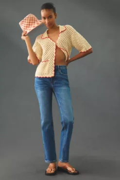 Pilcro Mid-Rise Straight Jeans