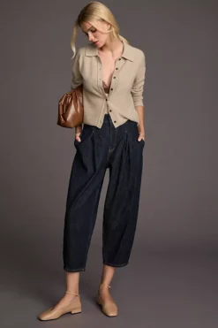 Pilcro Reworked Balloon Mid-Rise Jeans