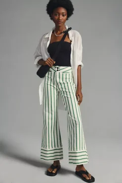 ASKK NY Brighton High-Rise Wide-Leg Crop Jeans -Fashion Clothing Shop 4122905520044 037 b5