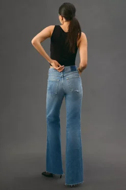 AMO Georgia High-Rise Split Flare Jeans -Fashion Clothing Shop 4122925890040 093 b3