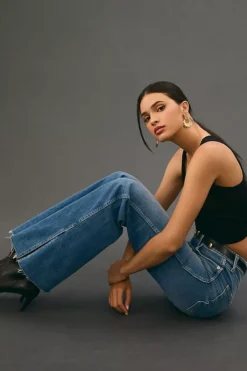 AMO Georgia High-Rise Split Flare Jeans -Fashion Clothing Shop 4122925890040 093 b4