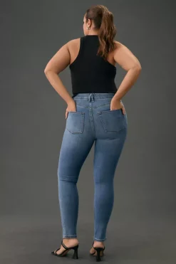 Good American Good Waist High-Rise Skinny Jeans -Fashion Clothing Shop 4122927100088 091 c3