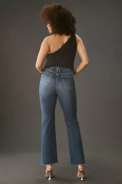 Good American Good Boy High-Rise Cropped Straight Jeans -Fashion Clothing Shop 4122927100124 091 c3