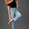 Good American Petite Good Straight Jeans 2 Good American Petite Good Straight Jeans -Fashion Clothing Shop 4122927100133 093 b