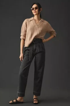 Joie Montgomery Tie-Waist Jeans -Fashion Clothing Shop 4122936210015 003 b5