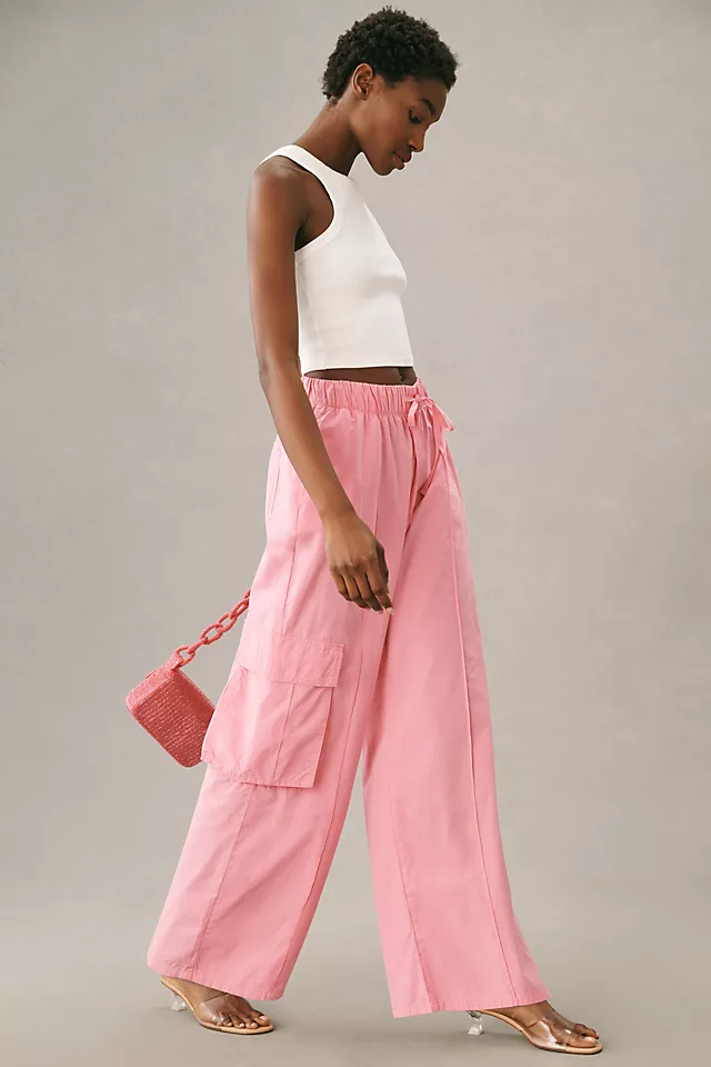 By Anthropologie Drawstring Wide-Leg Parachute Pants 3 By Anthropologie Drawstring Wide-Leg Parachute Pants