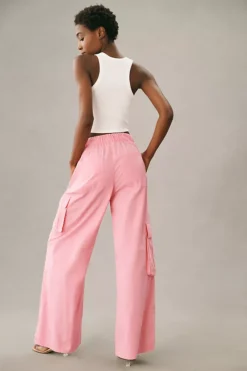 By Anthropologie Drawstring Wide-Leg Parachute Pants 8 By Anthropologie Drawstring Wide-Leg Parachute Pants -Fashion Clothing Shop 4123527680012 066 b3