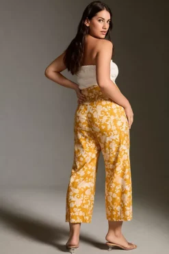 The Colette Cropped Wide-Leg Linen Pants By Maeve -Fashion Clothing Shop 4123650590242 074 c3