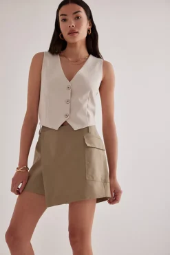By Anthropologie Clean Utility Skort -Fashion Clothing Shop 4125572540001 031 b5