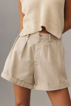 Denimist Blair Double-Pleated Shorts -Fashion Clothing Shop 4125915450001 011 b4