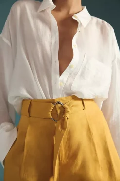 Aureta Studio Rosalie Linen Shorts -Fashion Clothing Shop 4125928210003 071 b4