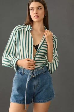 Frame Le Belted Trouser Shorts