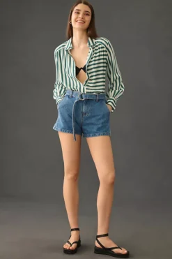 Frame Le Belted Trouser Shorts -Fashion Clothing Shop 4125941520007 093 b3